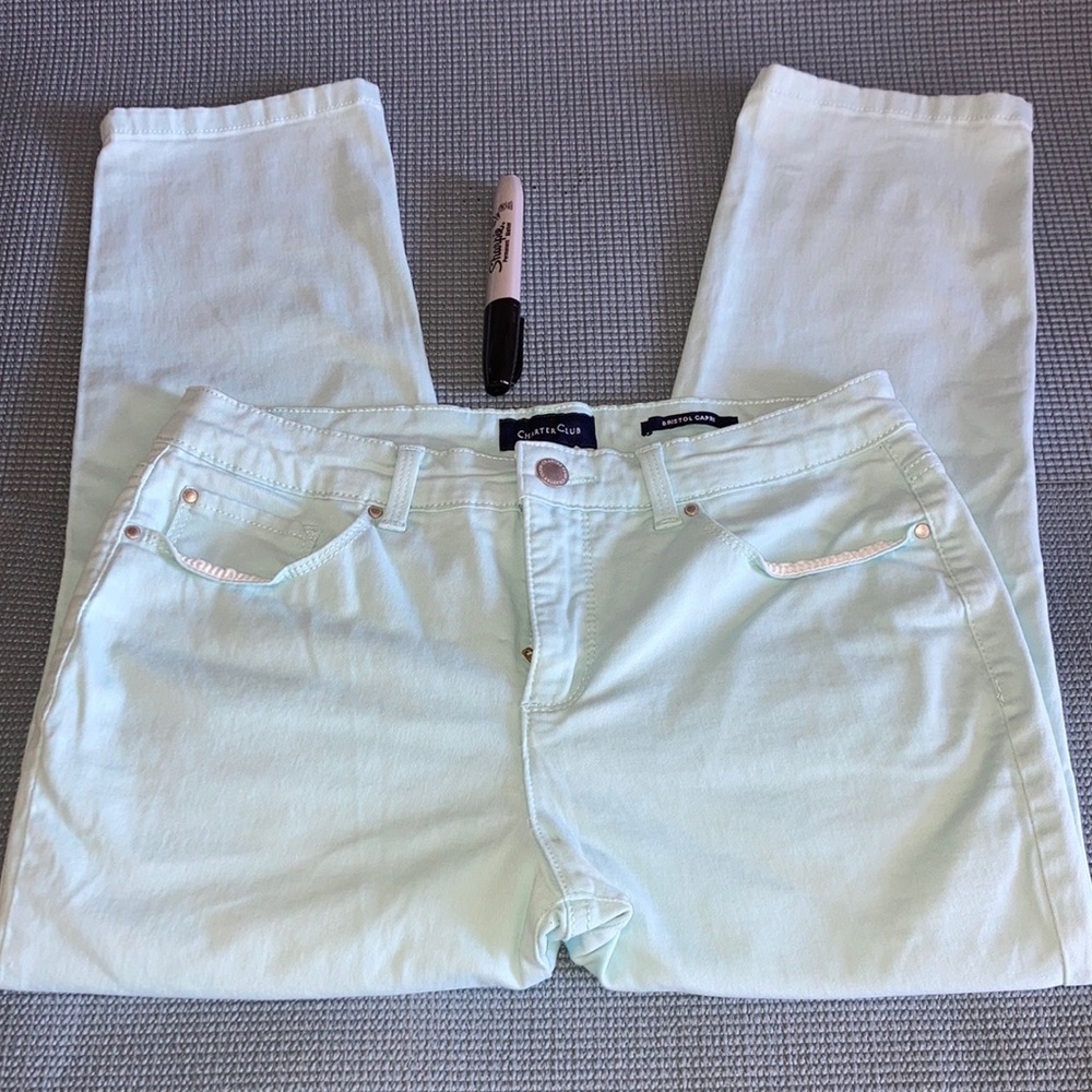 Charter Club Bristol Capri Tummy Trimming Size 6 Women’s 98% Cotton 2% Elastane